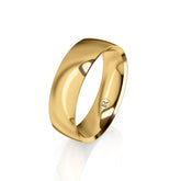Mens Classic Gold Wedding Band - Dracakis Jewellers